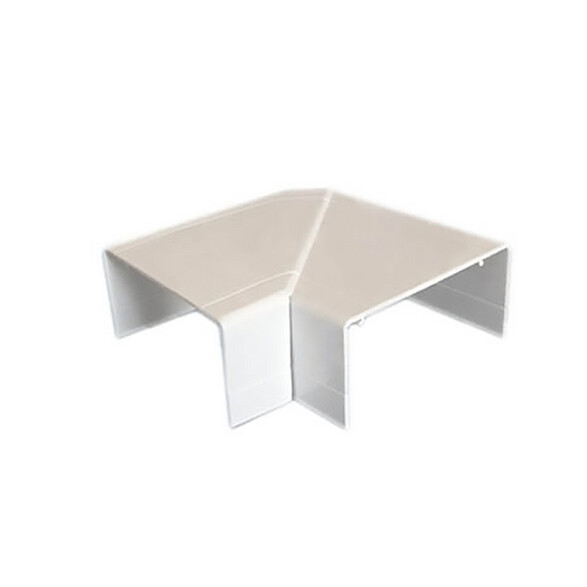 Codo plástico 90° blanco para ducto 100x50mm ZO0764