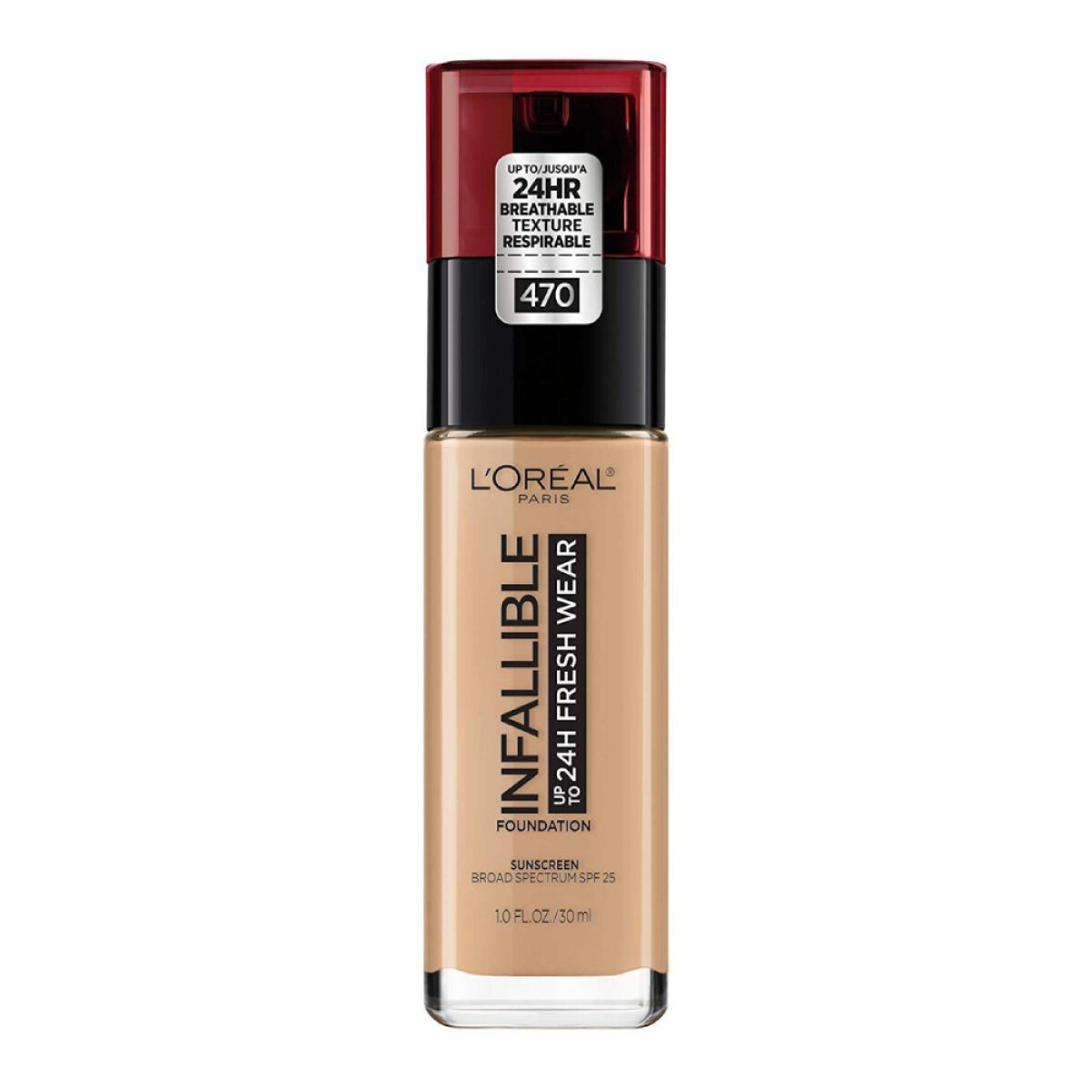 Base L'Oréal Paris Infallible 24H Fresh Wear N°470 Radiant Honey 30ml 