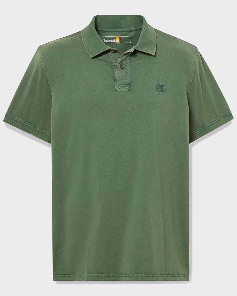 Polera Washed Short Sleeve Polo Hombre 4468