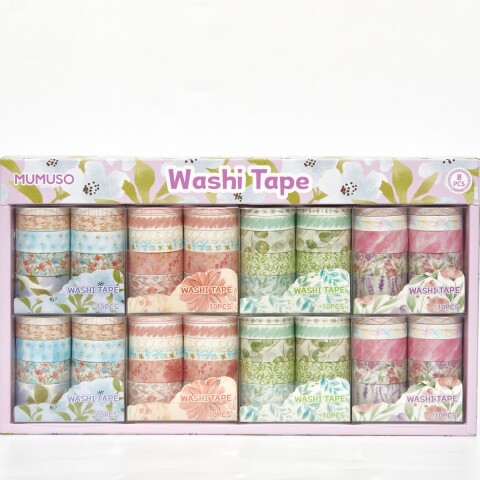 SET WASHI TAPE (PLANTAS/10 ROLLOS) SET WASHI TAPE (PLANTAS/10 ROLLOS)