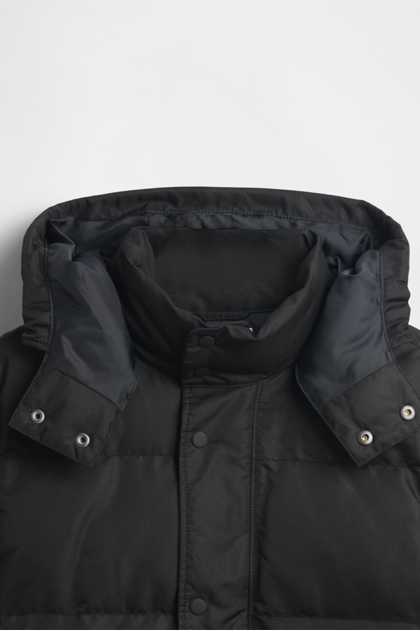Campera Logo Gap Puffer Hombre Black 1