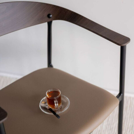Silla Libidine/Marrón Beige y Marrón