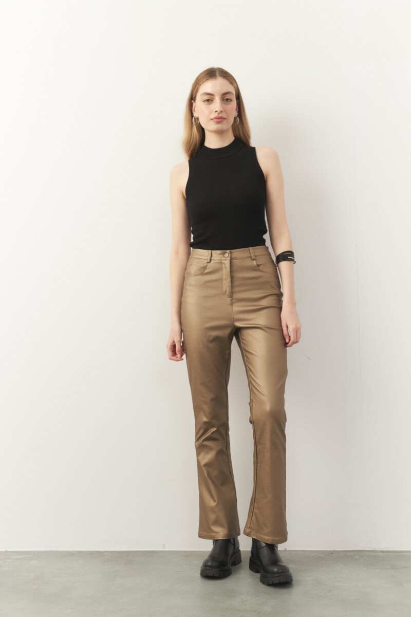 PANTALON DORIAN - Dorado 