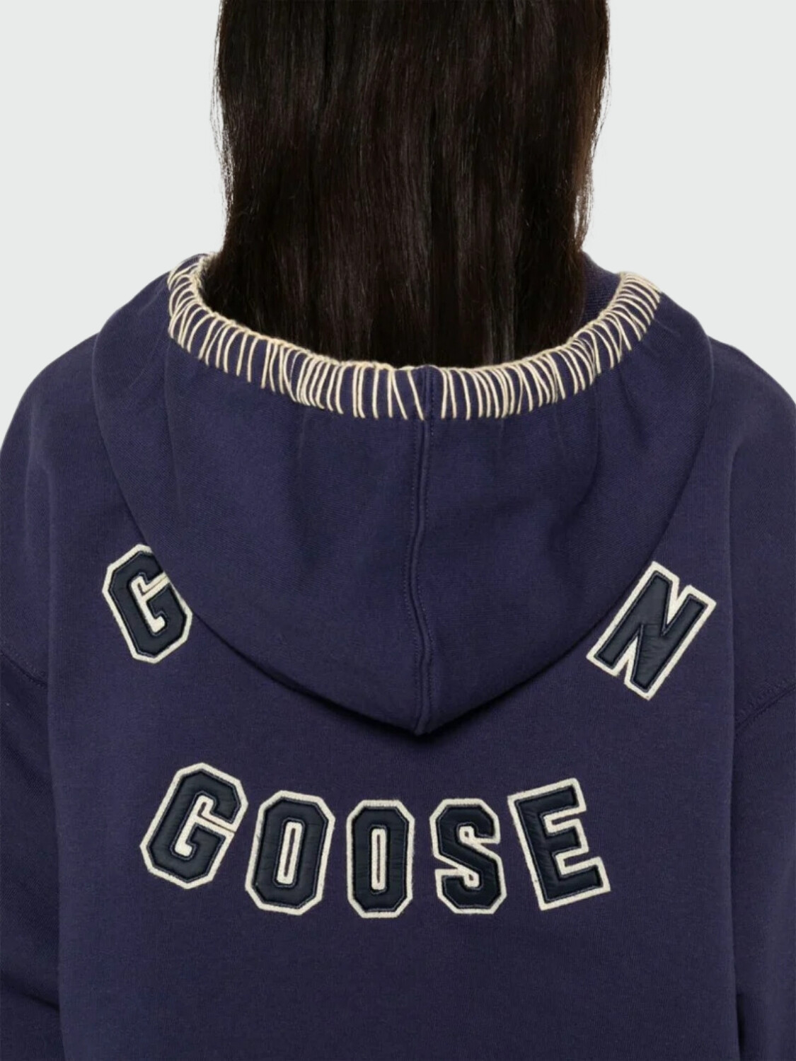 Golden Goose - Buzo corto de algodón Azul