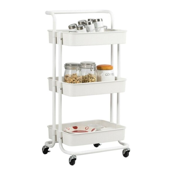 CARRITO ORGANIZADOR MULTIUSO CON RUEDAS - 3 NIVELES CARRITO ORGANIZADOR MULTIUSO CON RUEDAS - 3 NIVELES