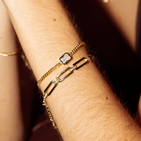 Pulsera Absolut White - Plata y Baño de Oro Pulsera Absolut White - Plata y Baño de Oro
