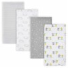 Set sabanas recibidores multifuncion gerber x4 elefante gris