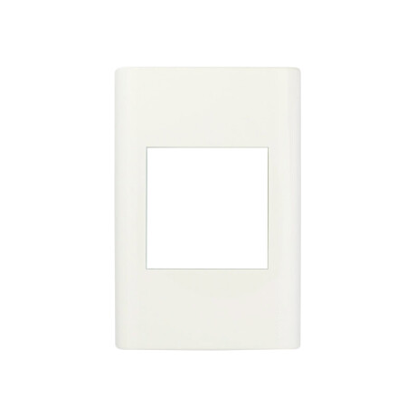 PLAQUETA 1 MODULO DOBLE REGGIO UP Plaqueta 1 Módulo Doble Reggio Up Blanca