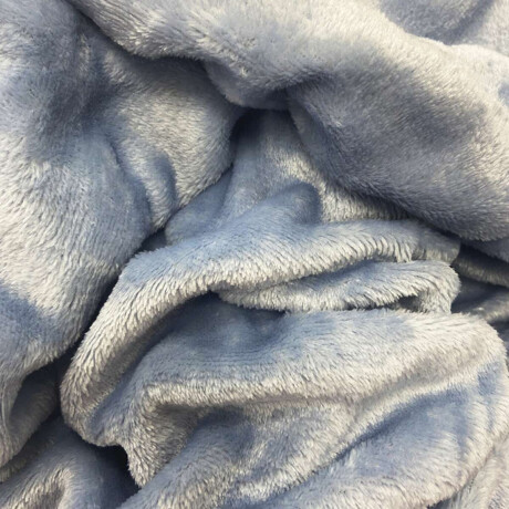 Frazada Flannel 2 Plazas Home Class 200 x 240 cm Azul Piedra