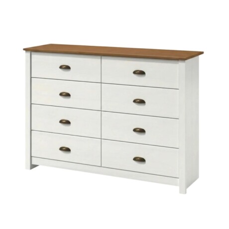 Comoda 8 Cajones Linea Colonial Blanco Freijo Comoda 8 Cajones Linea Colonial Blanco Freijo