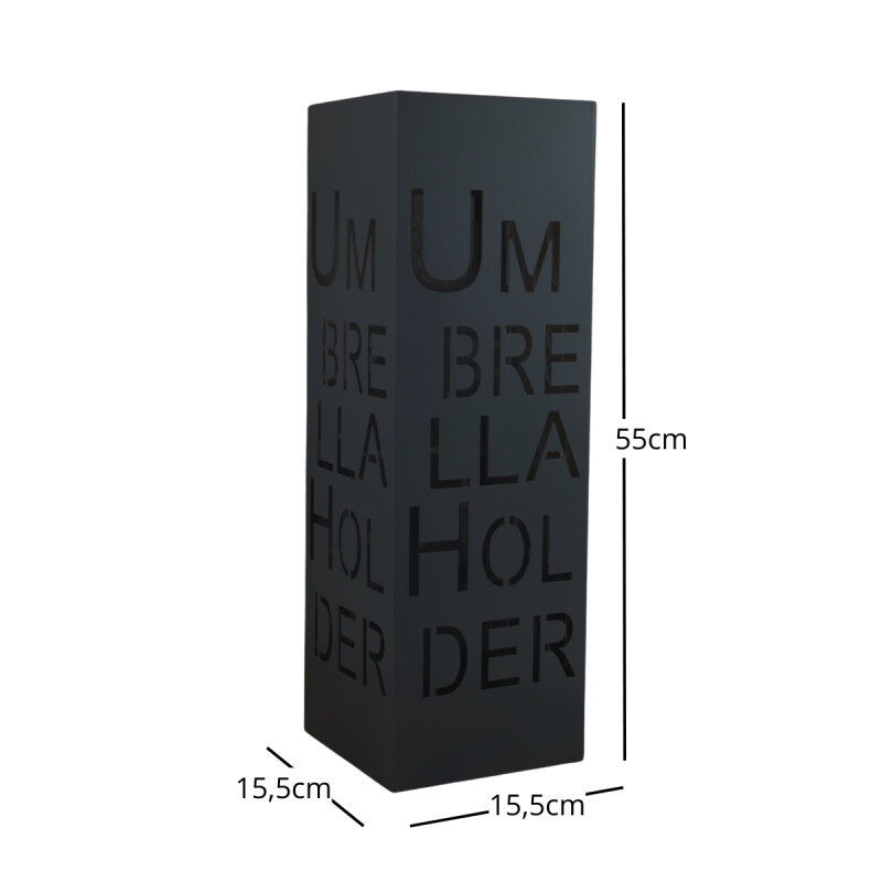 Soporte para paraguas de metal NEGRO