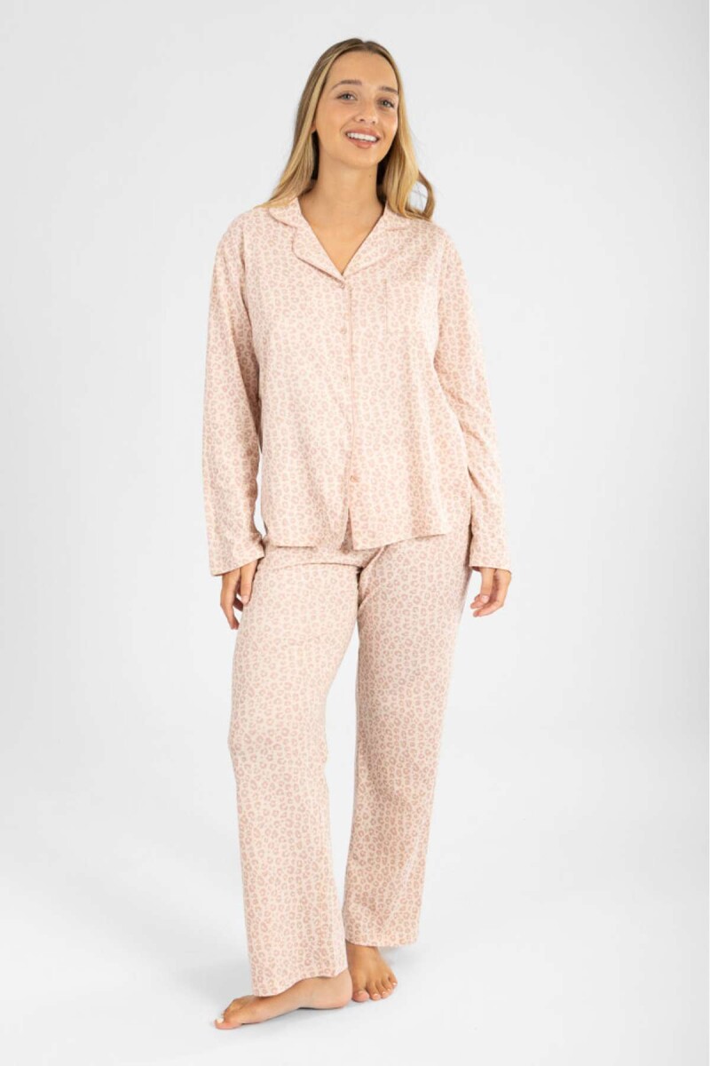 Pijama feline - Pale pink 