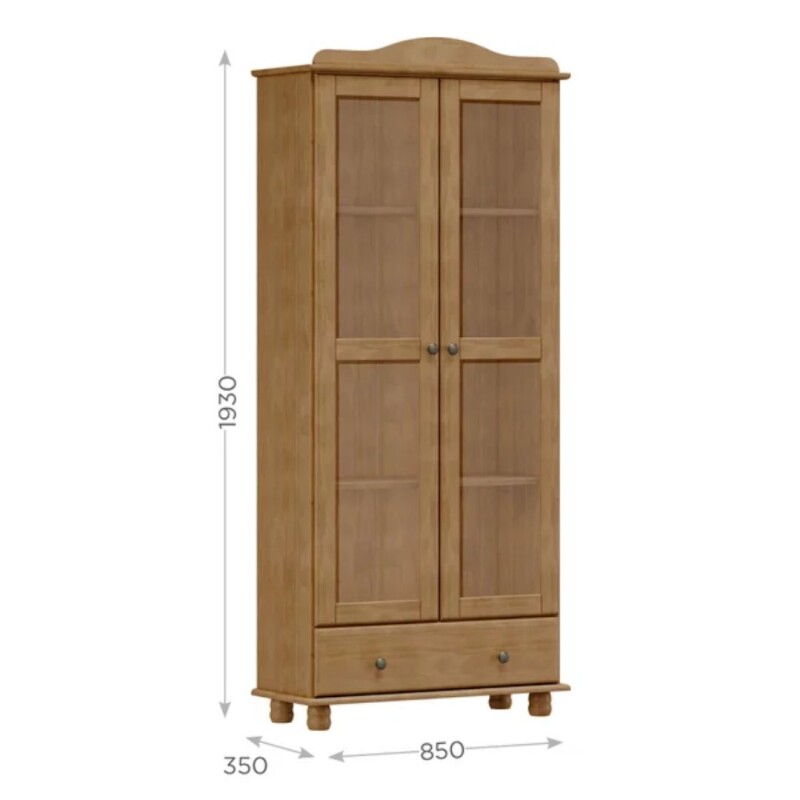 Cristalero Finestra Rubi 2 Puertas 1 Cajón Freijo 8932 Cristalero Finestra Rubi 2 Puertas 1 Cajón Freijo 8932