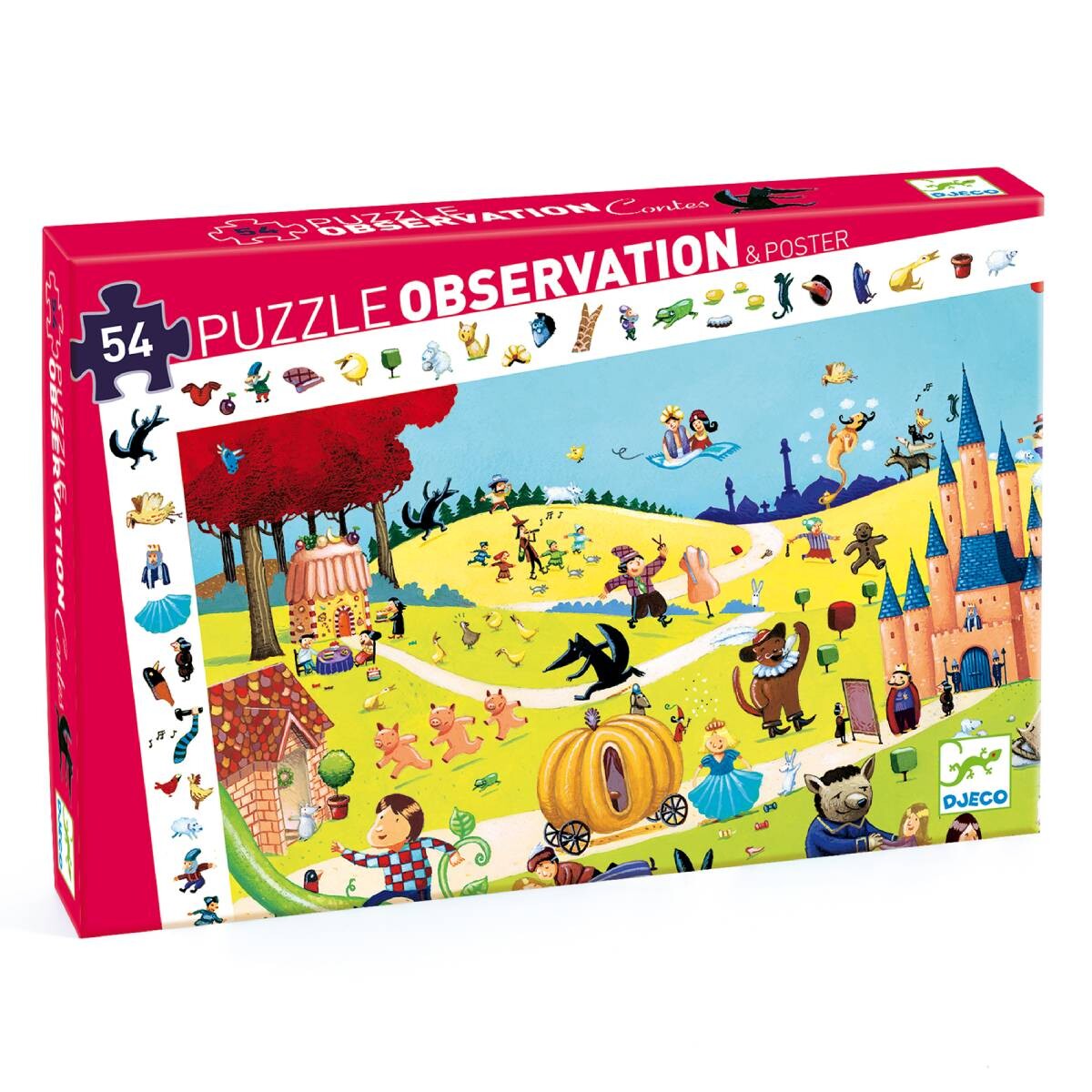 Puzzle Observación 54 pzas Djeco - Cuentos 