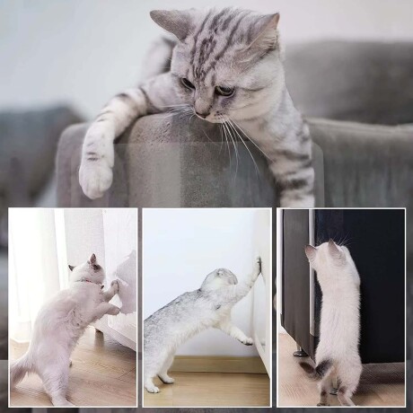 Set X10 Protectores Anti Arañazos Mascotas para Muebles Sofá Transparente