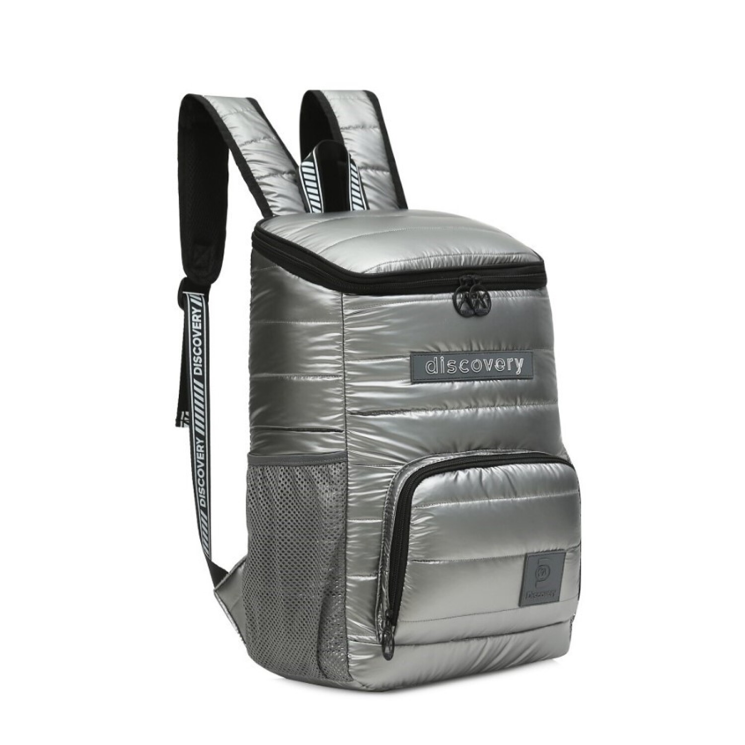 Lonchera Tipo Mochila Mochila Lonchera Térmica Puffer Gris — Canva