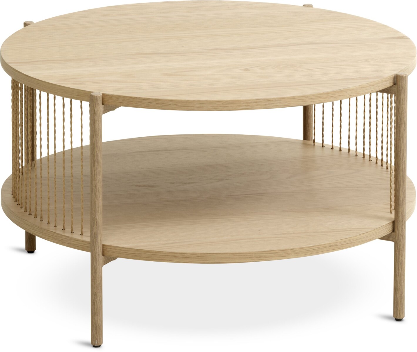 Mesa de centro SNESLEV Ø70 color roble 