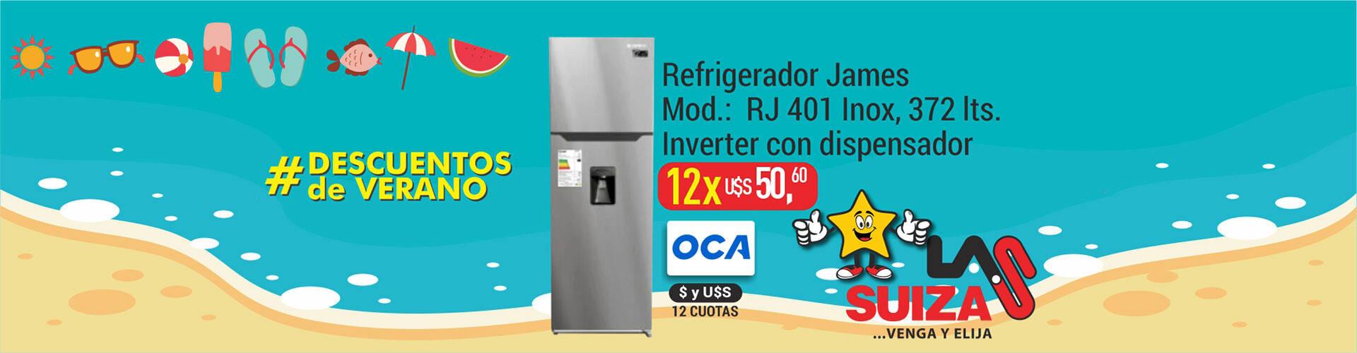 Refrigerador James 401 Inox C/DISP