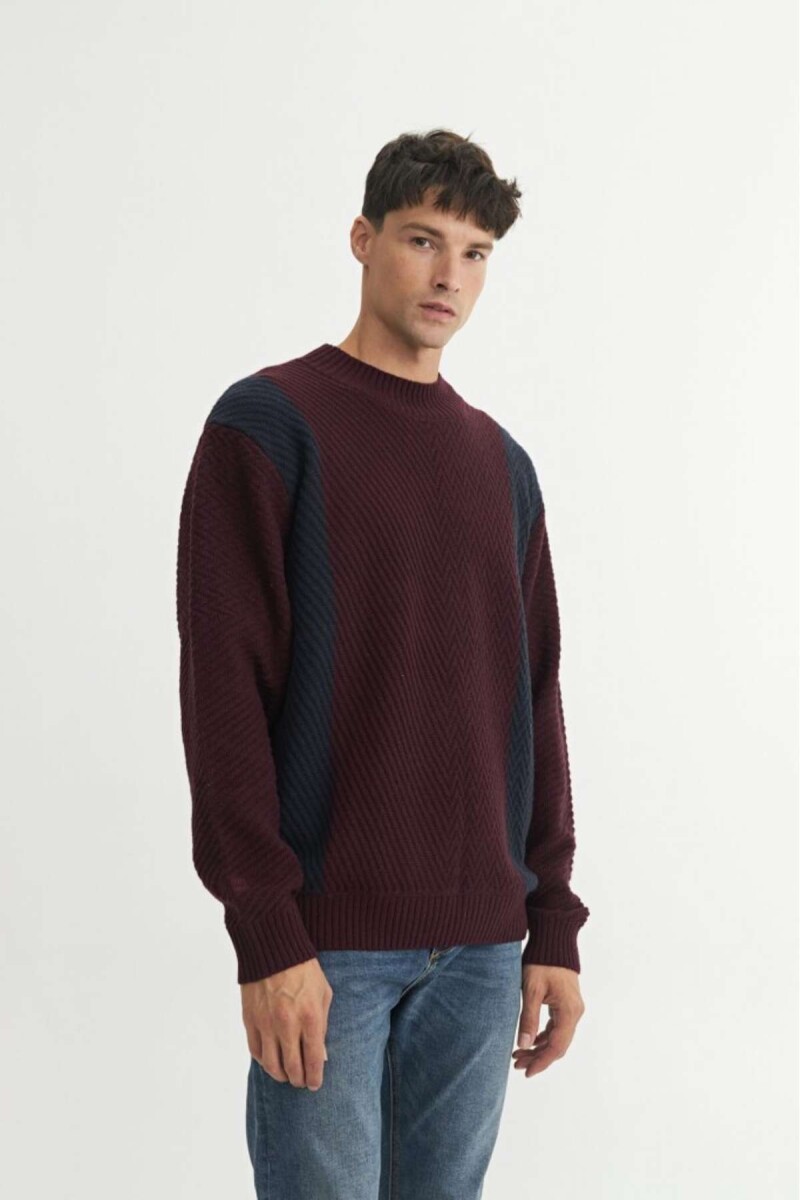 Buzo punto Damien - Vino 