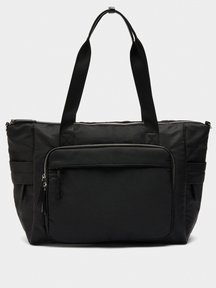 Bolso De Fin De Semana De Nylon negro