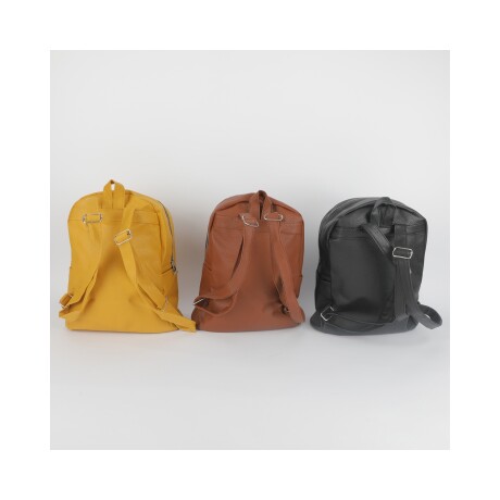 Mochila Canva clásica con bolsillo capitoneado Amarillo