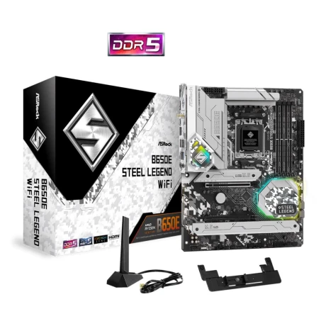 Motherboard Asrock B650E Steel Legend Wifi AM5 001