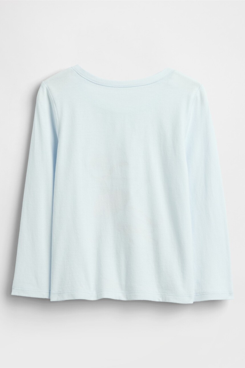 Remera Logo Gap Toddler Niña Serene Blue