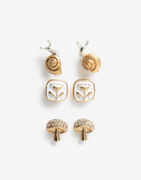 Aros Sets Metal Set Aros Pasantes - Dorado