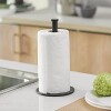 Porta rollo papel de cocina de hierro negro