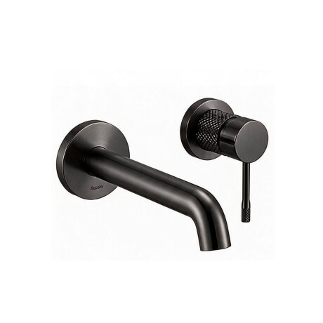 GRIFERIA LAVATORIO PARED CUERPO LABRADO GRIS GRAFITO GRAFITO-GUNMETAL
