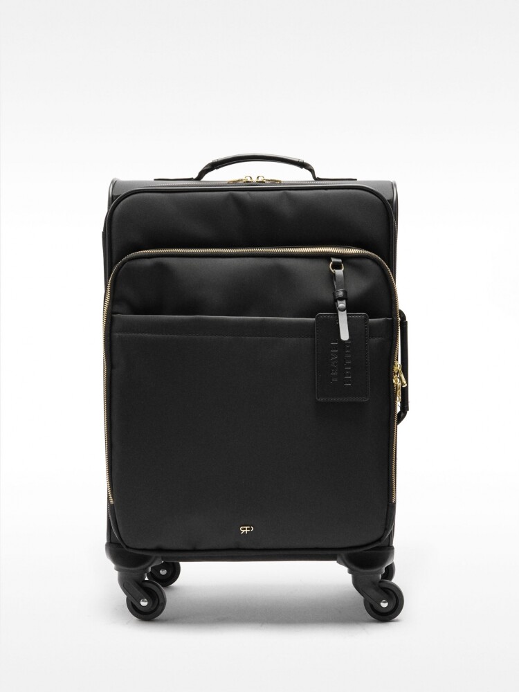 Maleta De Viaje De Nylon Con Colgante negro