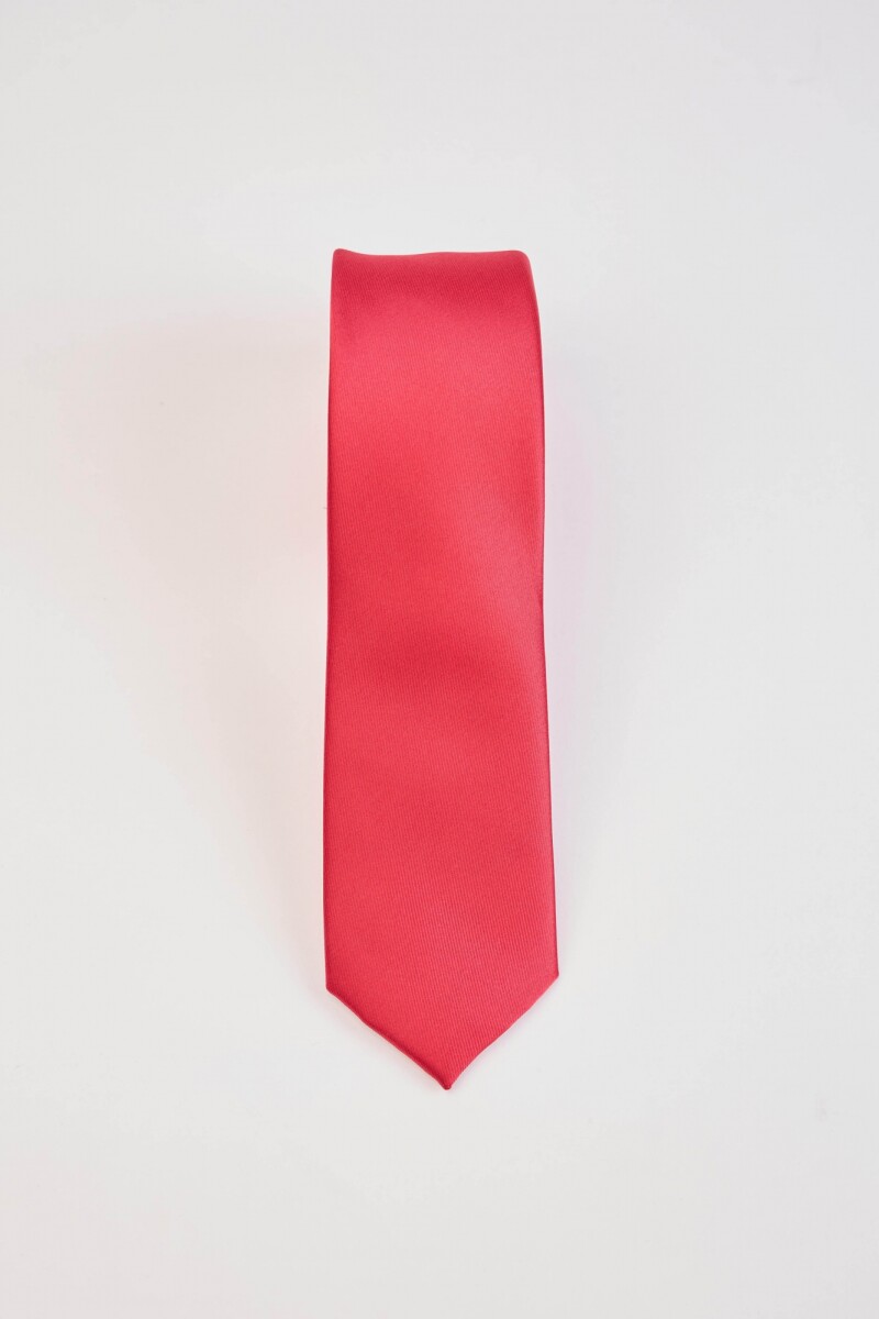 Corbata Microfibra - Rojo Satinado 