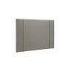 RESPALDO 2 PLAZAS (1.93 MTS) - LISO TAPIZADO GRIS C/LISTON NEGRO RESPALDO 2 PLAZAS (1.93 MTS) - LISO TAPIZADO GRIS C/LISTON NEGRO