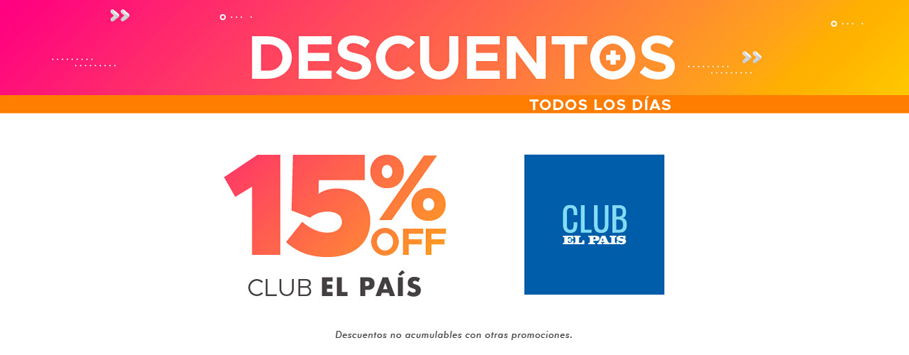CLUB EL PAÍS 15% DE DESCUENTO