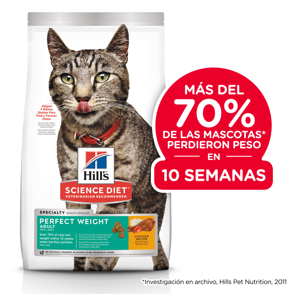 Gato Adulto 1.36 Kg Hill's | Perfect Weight 