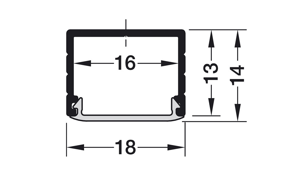 Perfil para cinta led de aplicar 833.72.982 Perfil Para Cinta Led De Aplicar 833.72.982