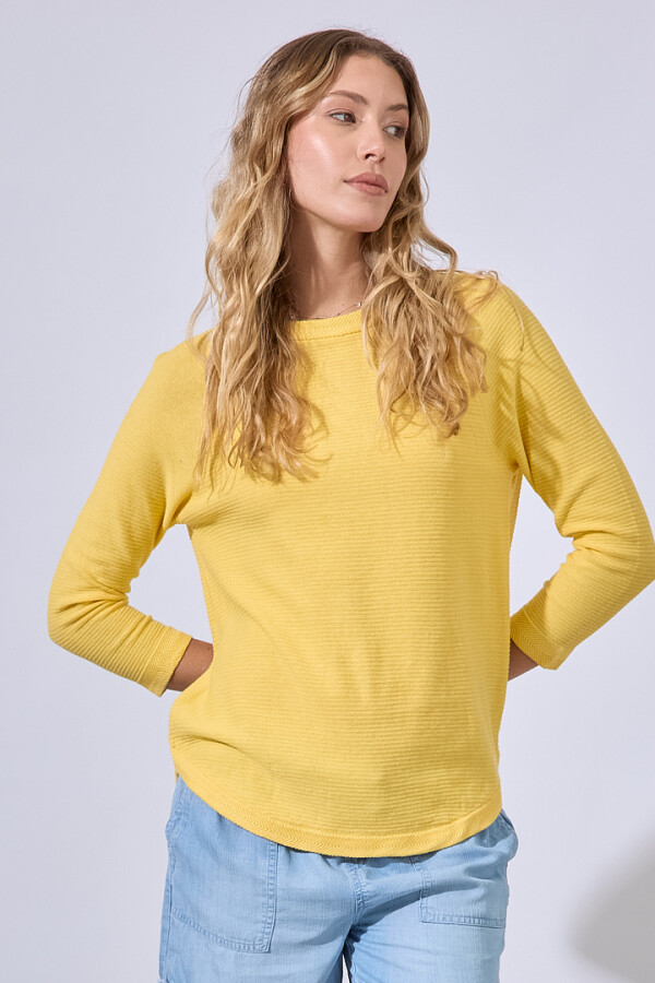 Buzo Raglan Algodon AMARILLO