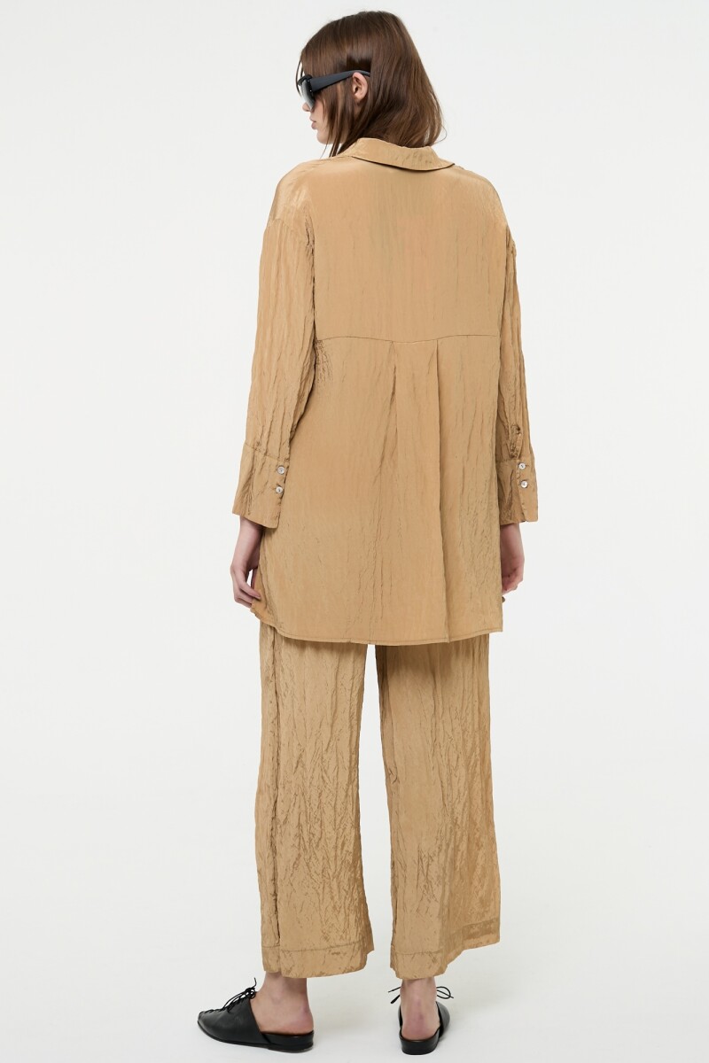 CAMISA OVERSIZED Camel