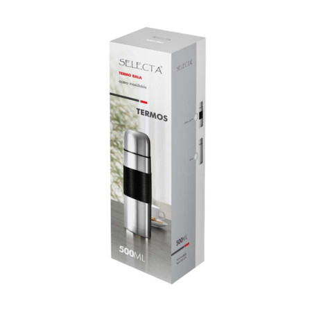TERMO BALA 500ML C/ GOMA SELECTA ACERO INOXIDABLE