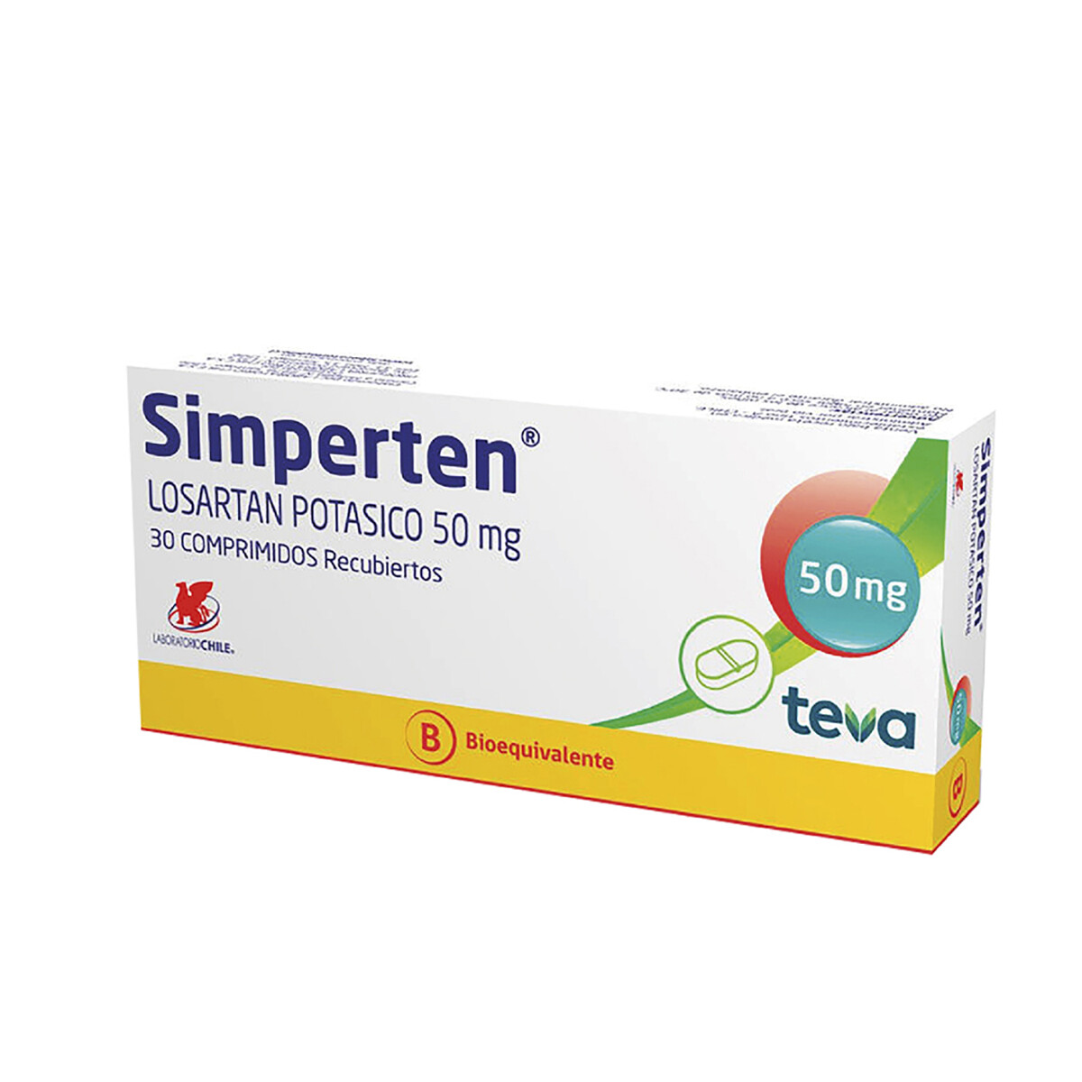SIMPERTEN 50 MG. CJ X 30 COMP 