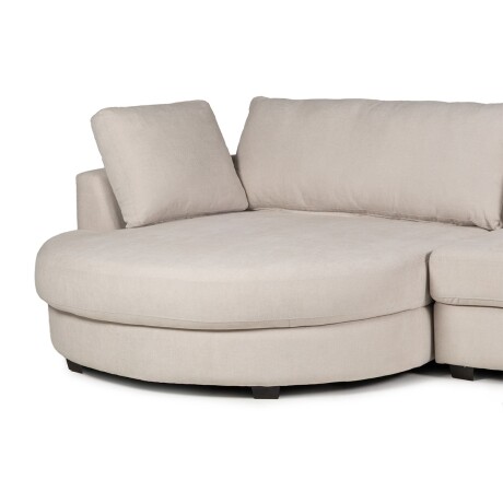 Rinconera Lotus - Tela Microfibra - Chaise Izquierdo 12073 (Greige)