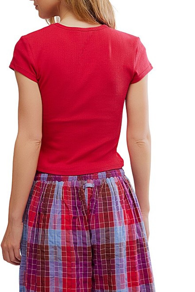 Camiseta Wait Baby Rojo