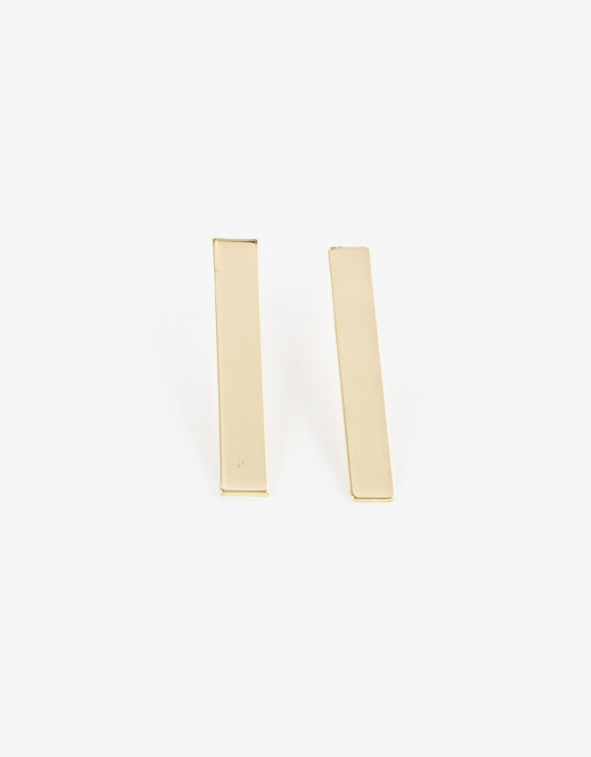 Aros Colgantes Largos Metal Aros De Metal - Dorado