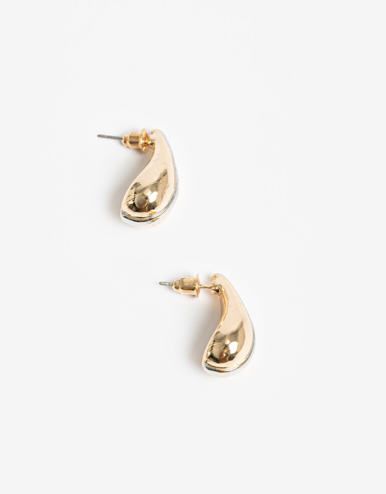 Aros Pasantes Metal Aros Pasantes Bolón Biplating - Dorado