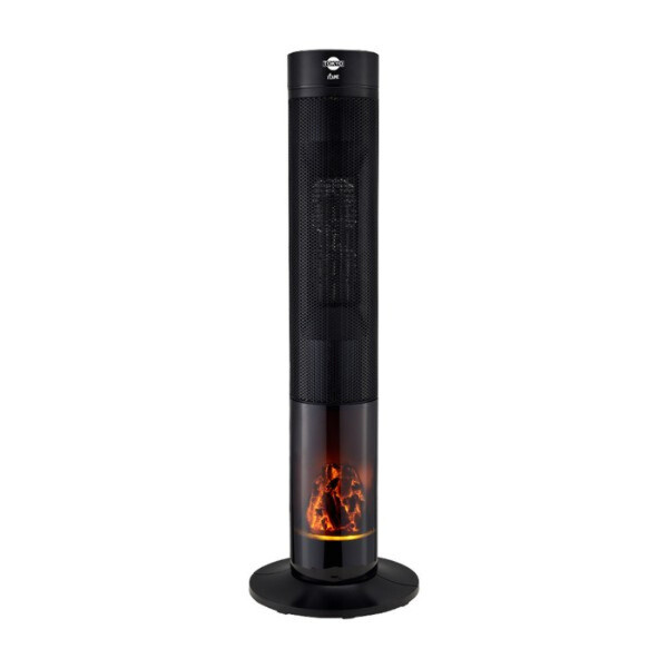ESTUFA TORRE TOKYO FLAME DIGITAL FUNCION VENTILADOR C/CONTROL TIMER 8 HS Unica