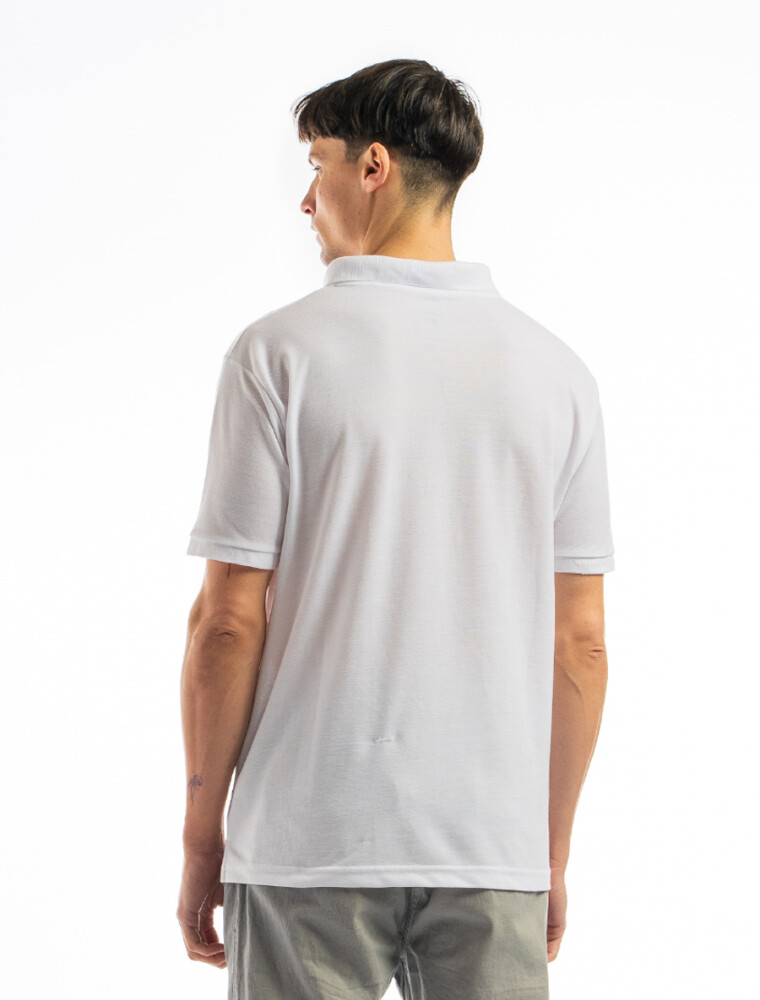Remera Polo Algodón Blanco