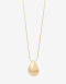Collares Largos Metal Collar Largo Con Dije Metálico - Dorado