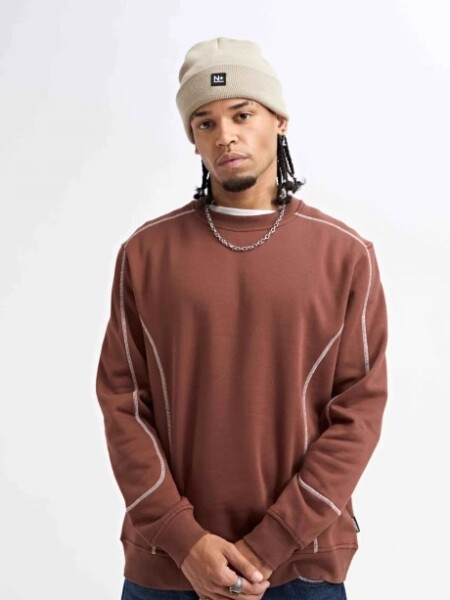 BUZO N.SAILS 11022 CONTRASTES MARRON