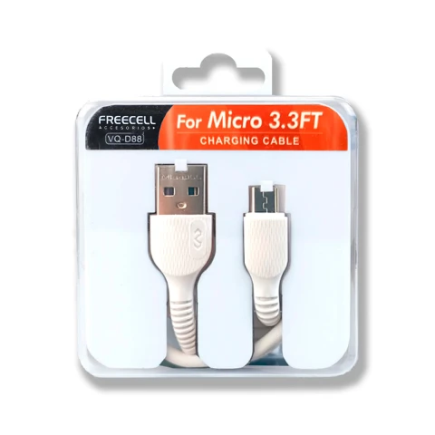 Cable micro USB 1 metro FREECELL caja acrìlico Cable micro USB 1 metro FREECELL caja acrìlico