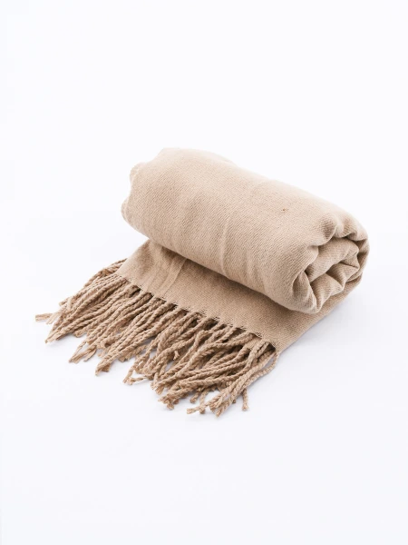 BUFANDA MOSCÚ BEIGE OSCURO